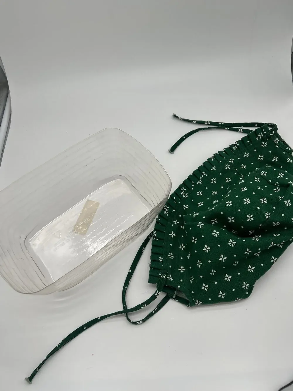 Longaberger Green Floral Basket Liner & Clear Protector – Country Cottage Rustic